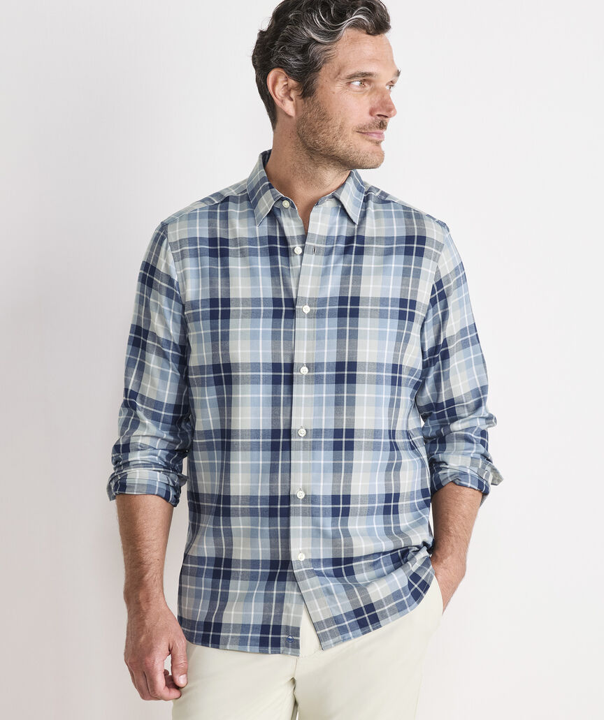 Vineyard Vines Brant Point Plaid Tech Twill Shirt