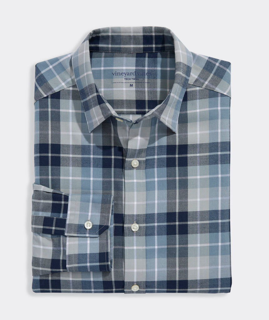 Vineyard Vines Brant Point Plaid Tech Twill Shirt