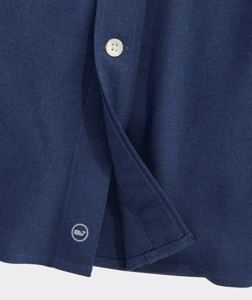 Vineyard Vines Huntington Heathered Solid Tech Twill Shirt