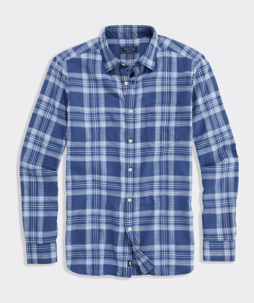 Vineyard Vines Miacomet Plaid Island Cotton Shirt