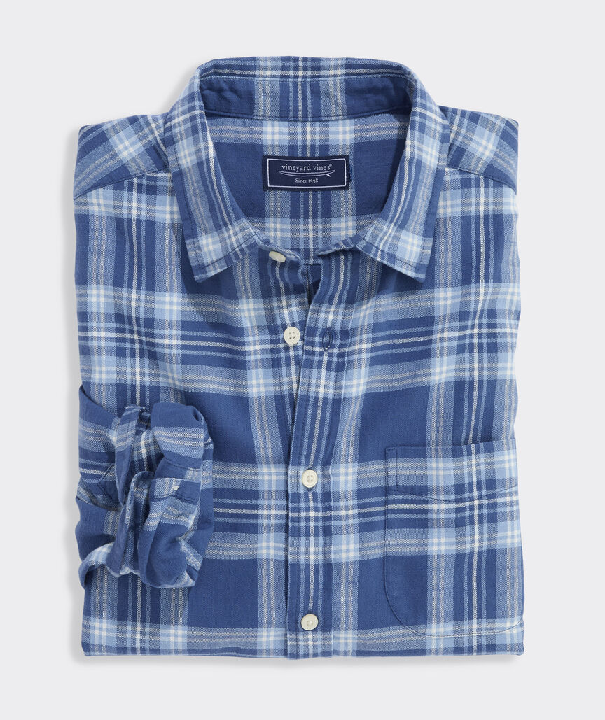 Vineyard Vines Miacomet Plaid Island Cotton Shirt