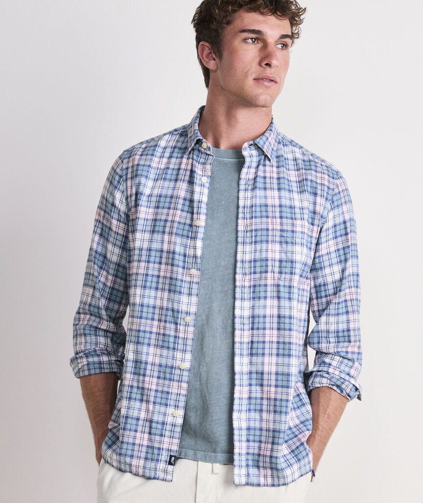 Vineyard Vines Nobadeer Plaid Island Cotton Shirt