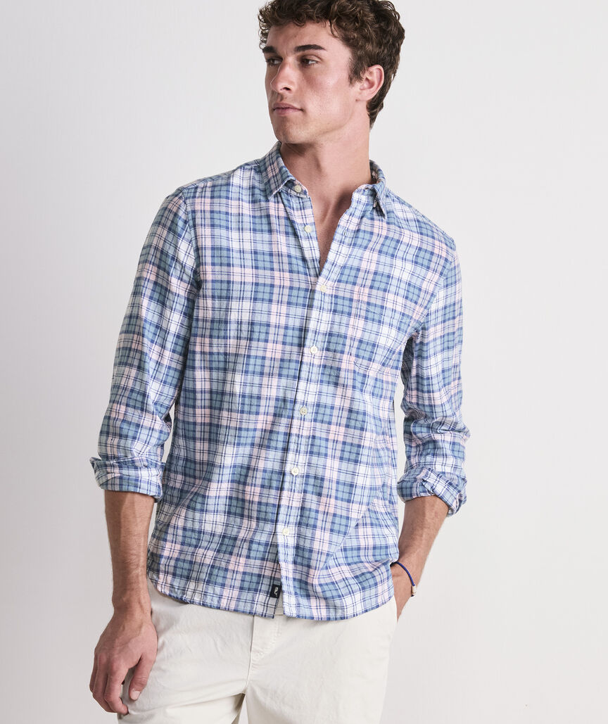 Vineyard Vines Nobadeer Plaid Island Cotton Shirt
