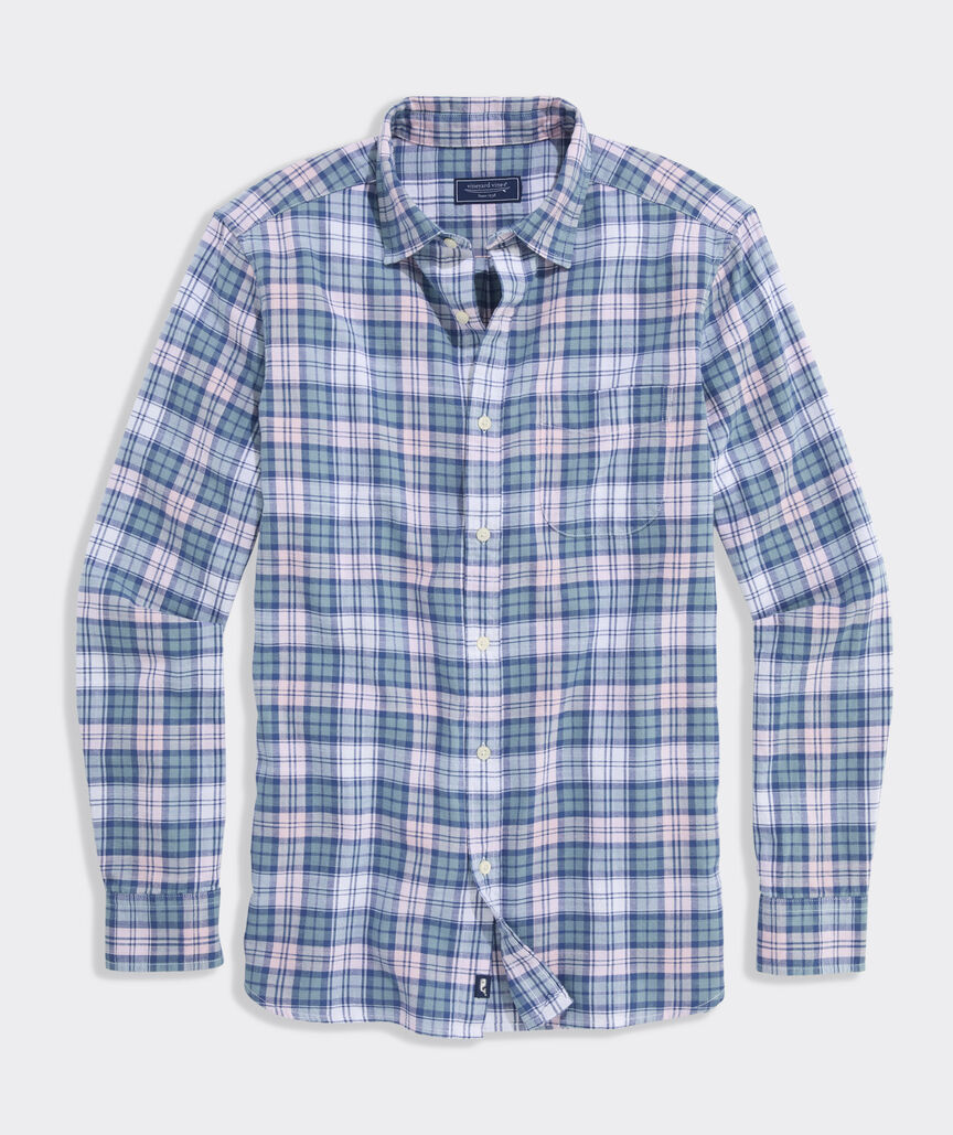 Vineyard Vines Nobadeer Plaid Island Cotton Shirt