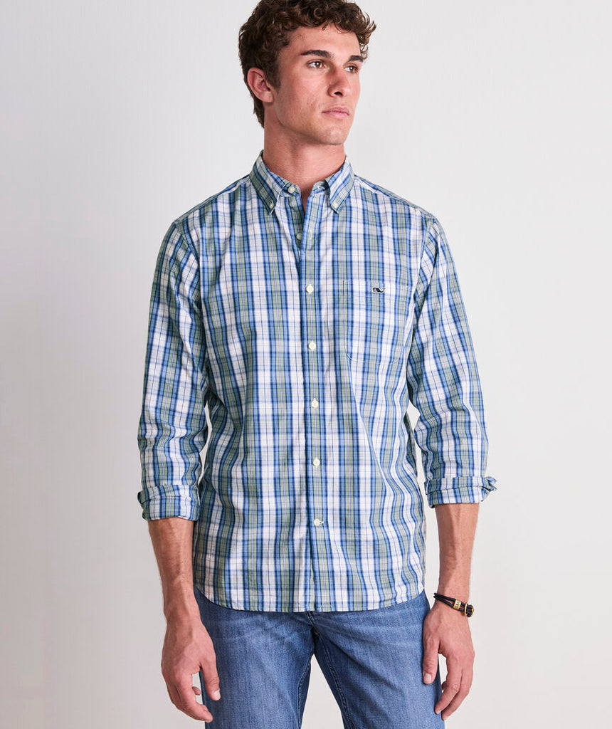 Vineyard Vines Washashore Plaid Perfect Wash Poplin Shirt
