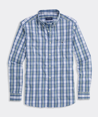 Vineyard Vines Washashore Plaid Perfect Wash Poplin Shirt