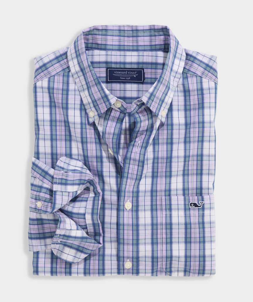 Vineyard Vines Washashore Plaid Perfect Wash Poplin Shirt