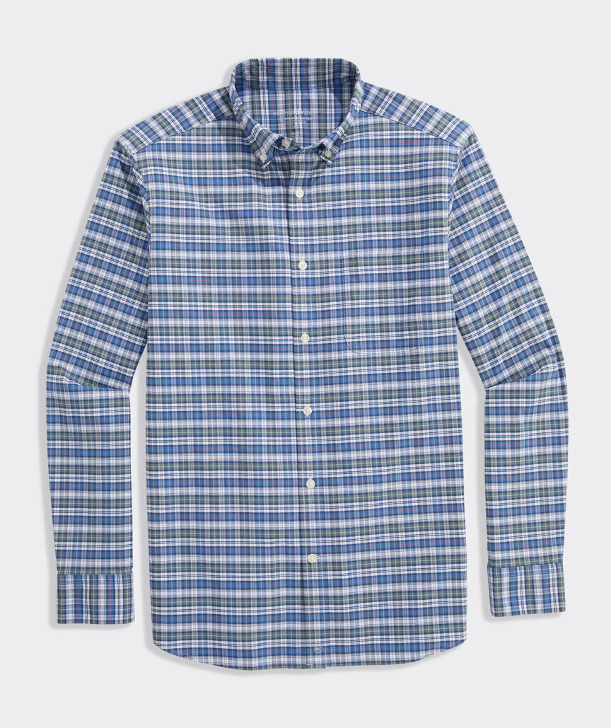 Vineyard Vines Faraway Plaid Performance Cotton Shirt