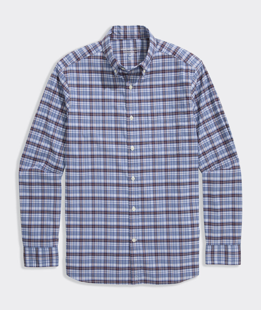 Vineyard Vines Faraway Plaid Performance Cotton Shirt