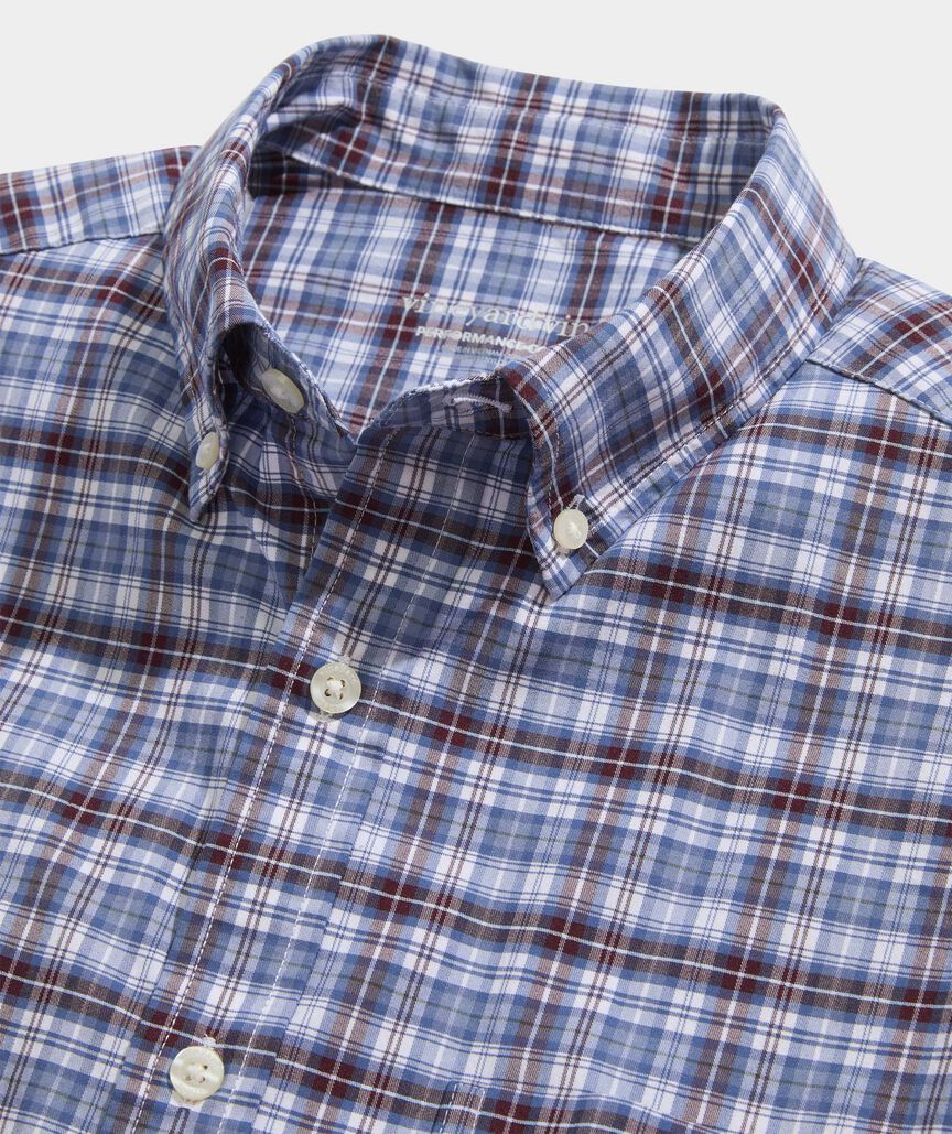 Vineyard Vines Faraway Plaid Performance Cotton Shirt