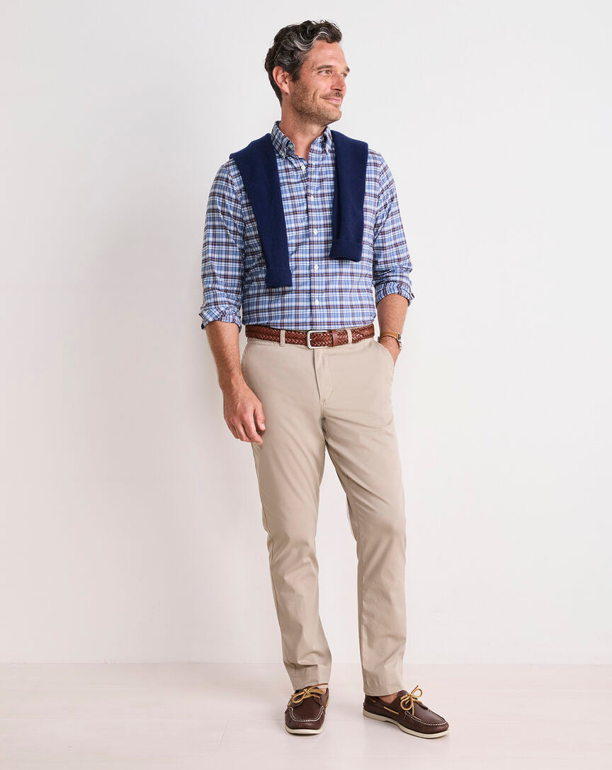 Vineyard Vines Faraway Plaid Performance Cotton Shirt