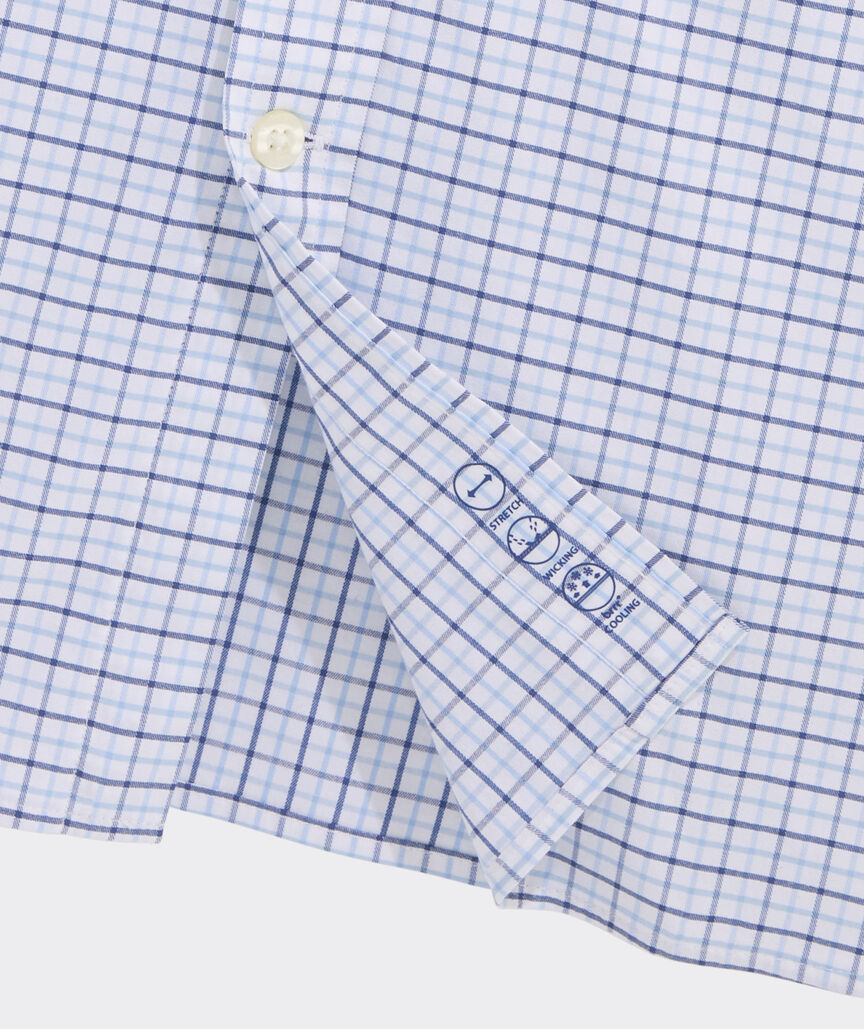 Vineyard Vines Wauwinet Tattersall Performance Cotton Shirt