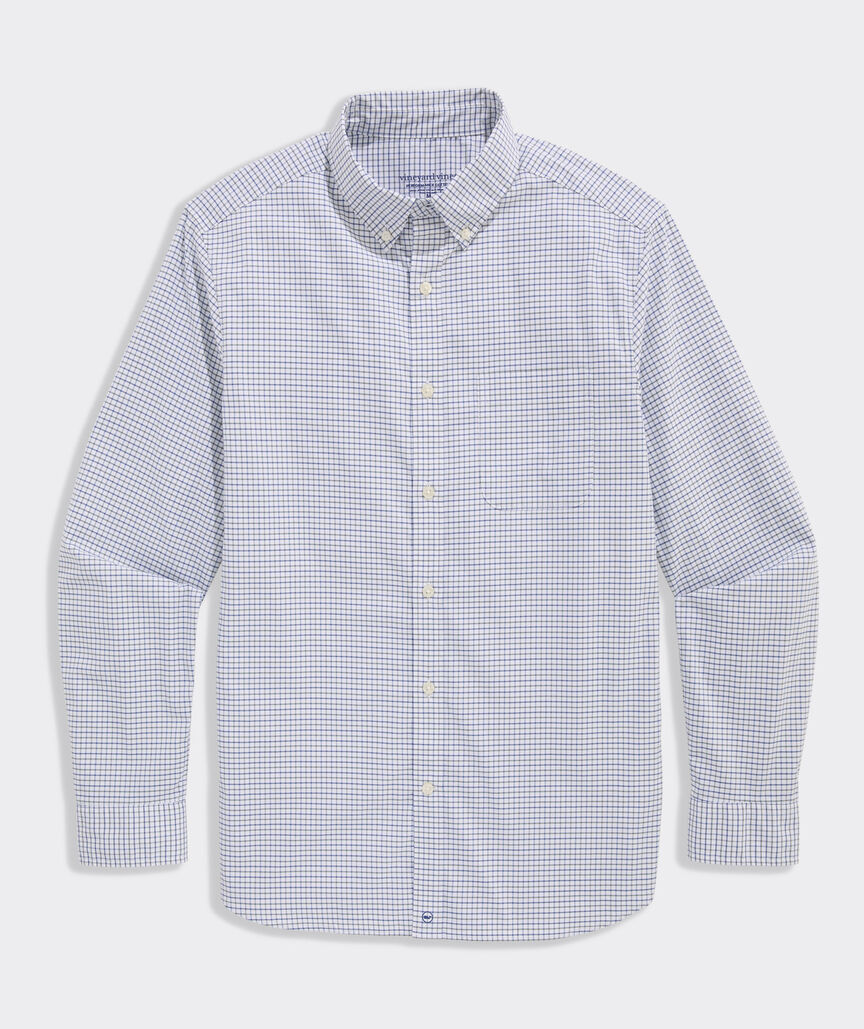 Vineyard Vines Wauwinet Tattersall Performance Cotton Shirt