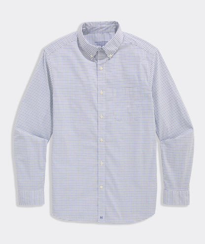 Vineyard Vines Wauwinet Tattersall Performance Cotton Shirt