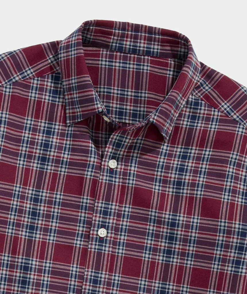 Vineyard Vines Performance Brushed Tech Twill Sherburne Plaid Shirt