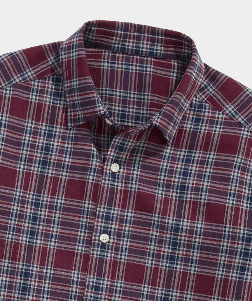Vineyard Vines Performance Brushed Tech Twill Sherburne Plaid Shirt