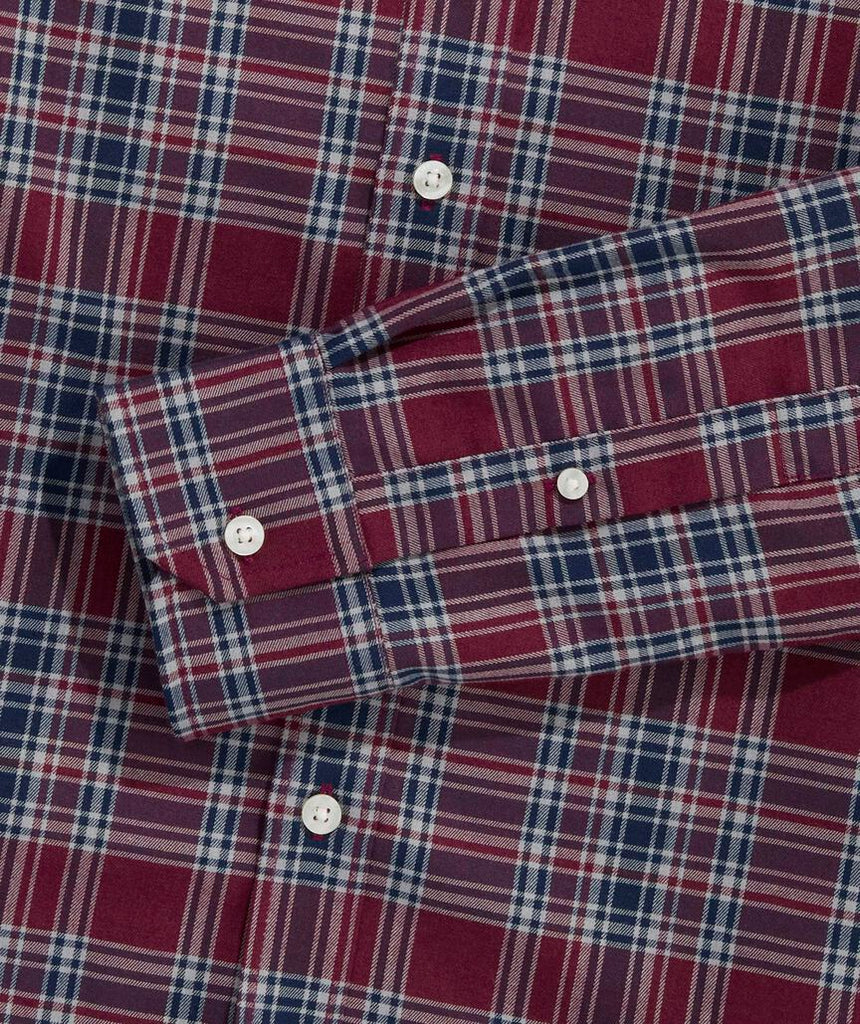 Vineyard Vines Performance Brushed Tech Twill Sherburne Plaid Shirt