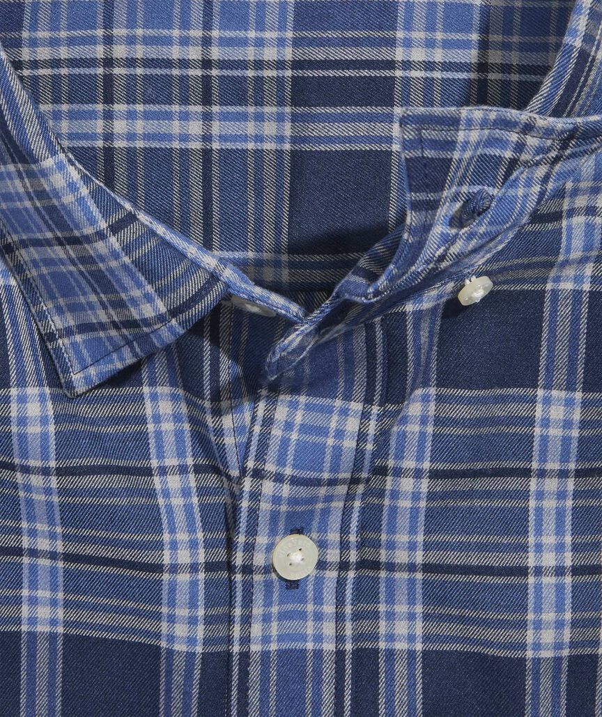 Vineyard Vines Performance Brushed Tech Twill Sherburne Plaid Shirt
