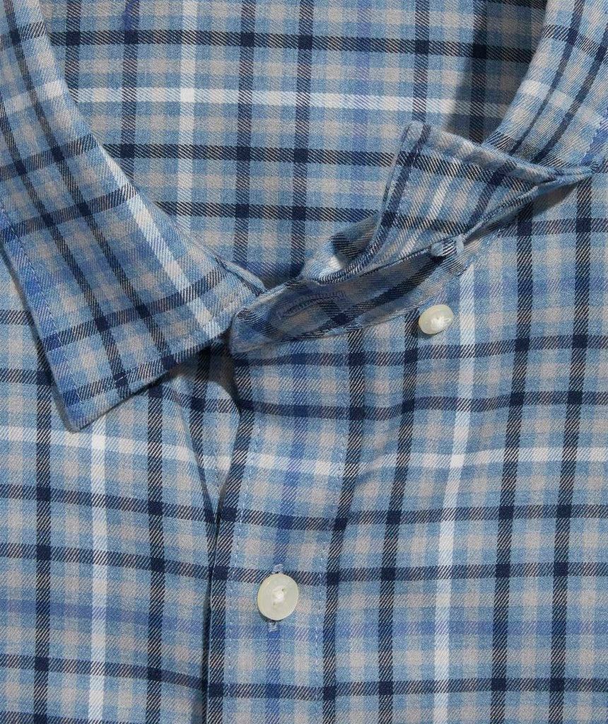 Vineyard Vines Performance Brushed Tech Twill Madaket Tattersall Shirt