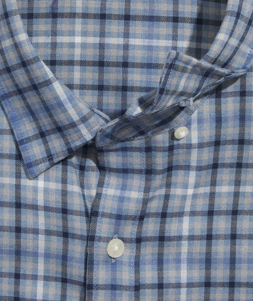 Vineyard Vines Performance Brushed Tech Twill Madaket Tattersall Shirt