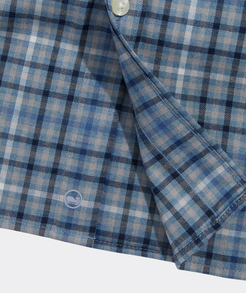 Vineyard Vines Performance Brushed Tech Twill Madaket Tattersall Shirt