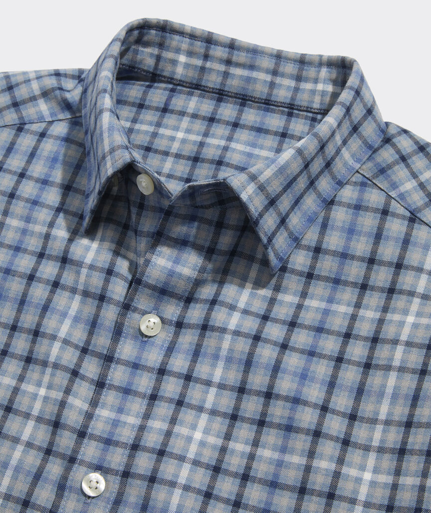 Vineyard Vines Performance Brushed Tech Twill Madaket Tattersall Shirt