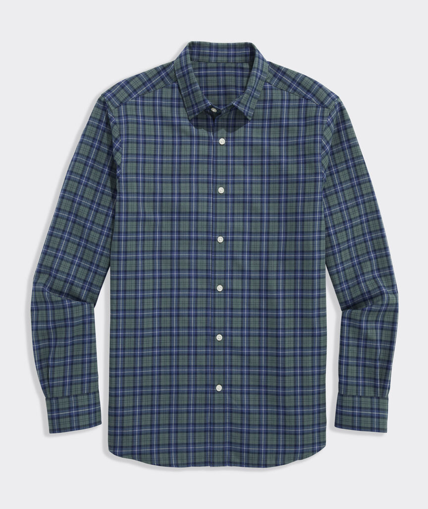 Vineyard Vines Performance Brushed Tech Twill Siasconset Plaid Shirt