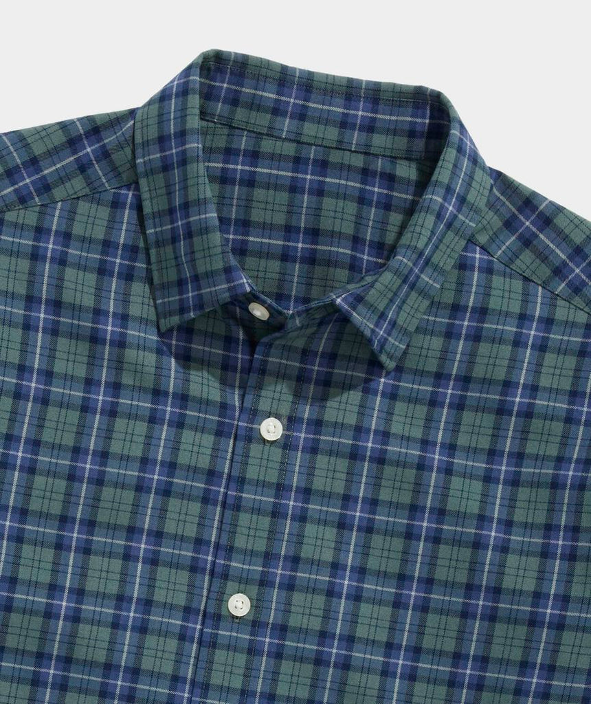 Vineyard Vines Performance Brushed Tech Twill Siasconset Plaid Shirt