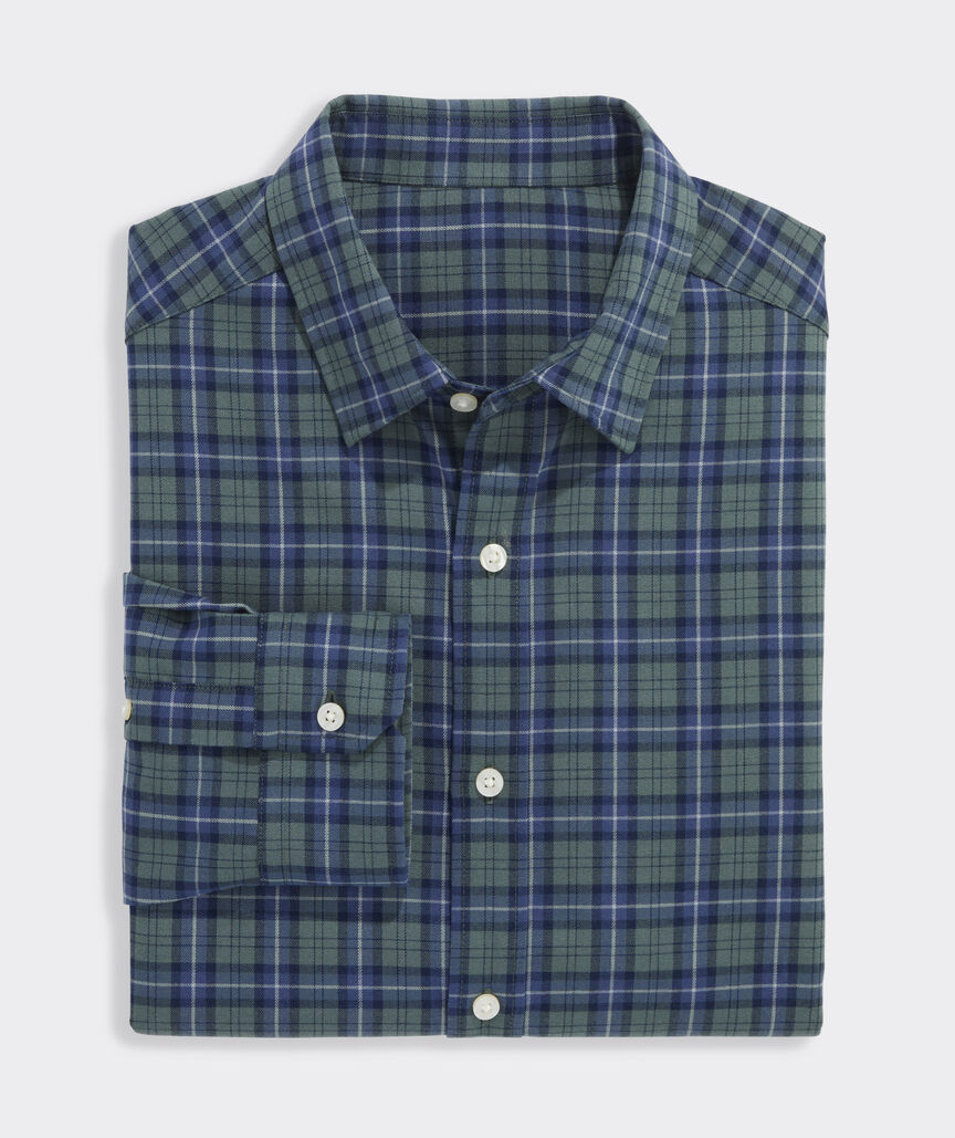 Vineyard Vines Performance Brushed Tech Twill Siasconset Plaid Shirt
