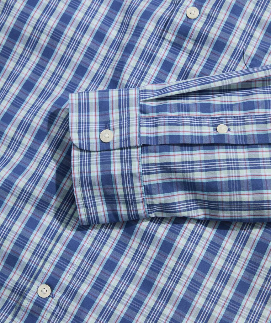 Vineyard Vines Wavecrest Plaid Perfect Wash Poplin Shirt