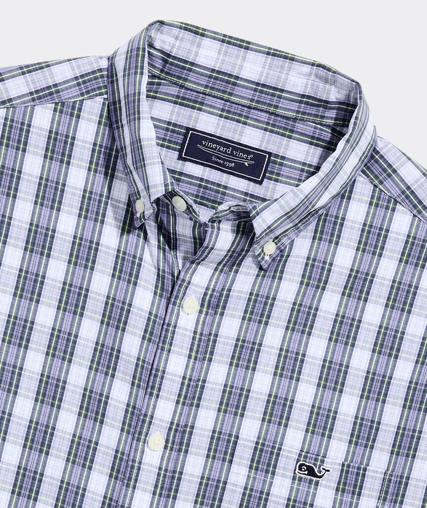 Vineyard Vines Swellstorm Plaid Perfect Wash Poplin Shirt