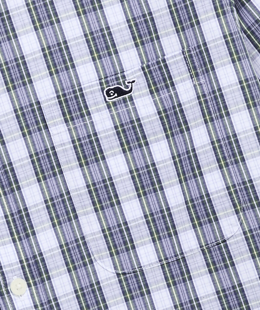 Vineyard Vines Swellstorm Plaid Perfect Wash Poplin Shirt