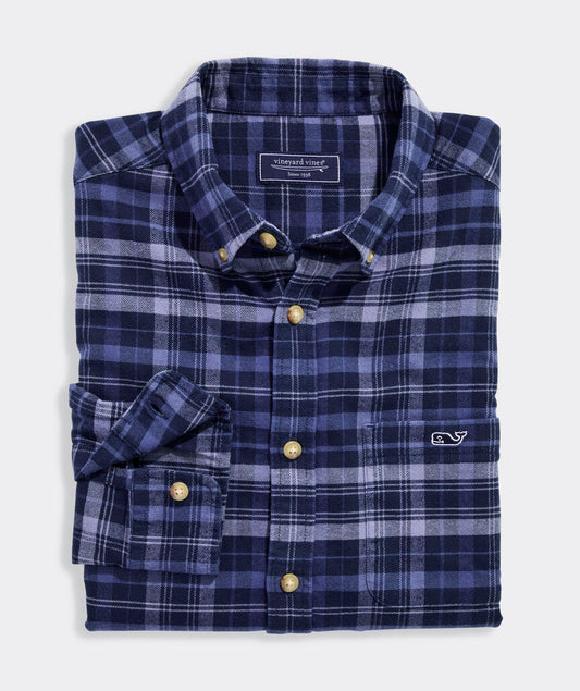 Vineyard Vines Polar Plaid Vineyard Flannel Shirt