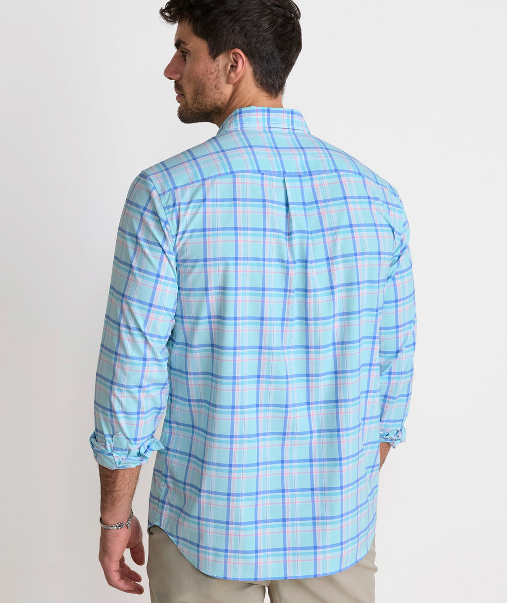 Vineyard Vines Performance Coconut Key Plaid Featherweight Shirt