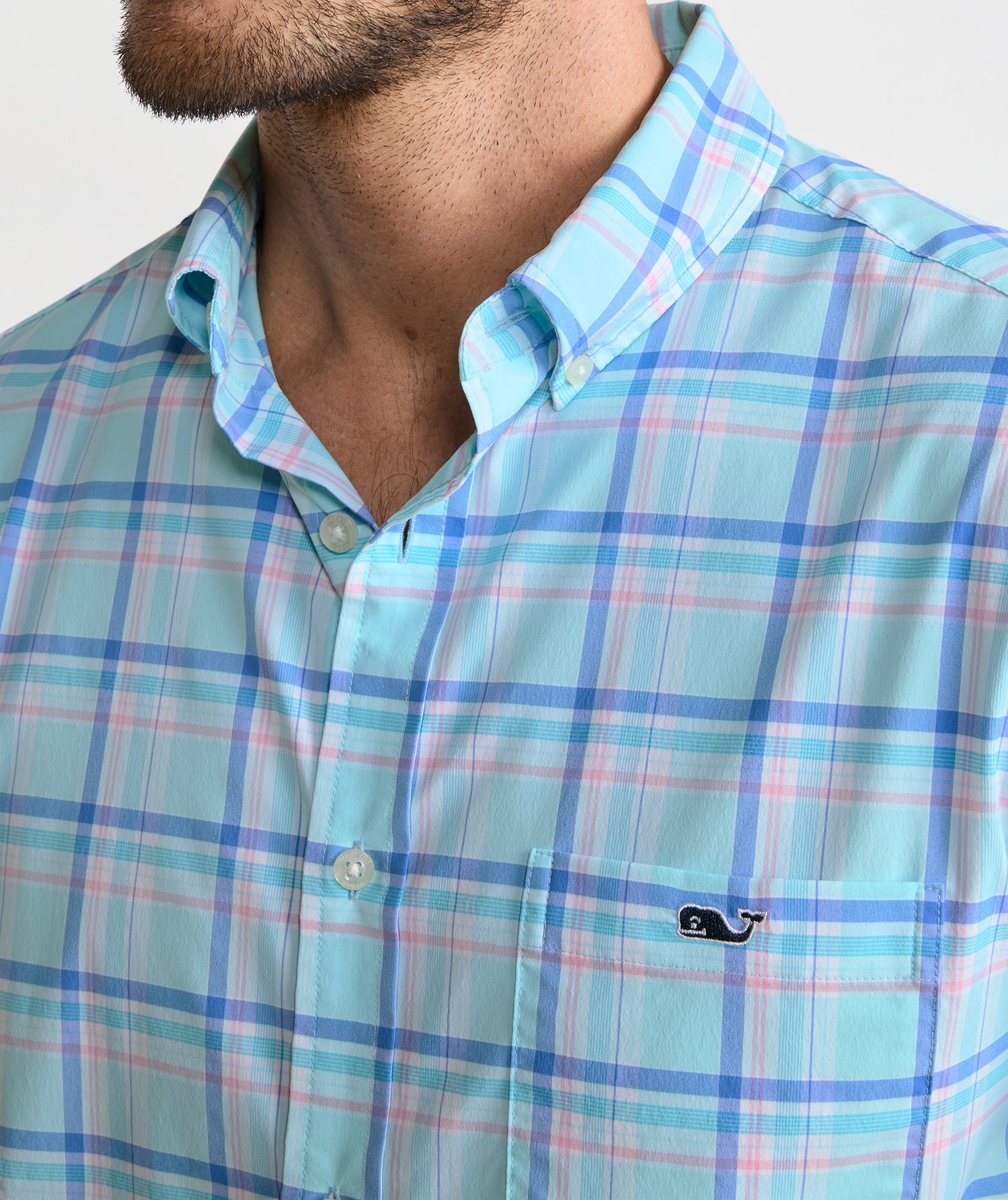 Vineyard Vines Performance Coconut Key Plaid Featherweight Shirt
