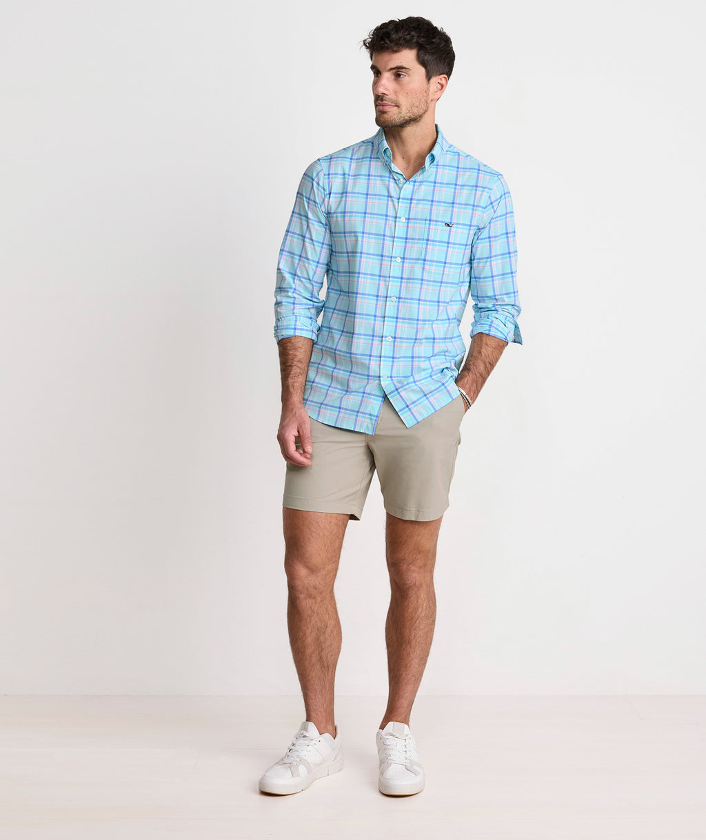 Vineyard Vines Performance Coconut Key Plaid Featherweight Shirt