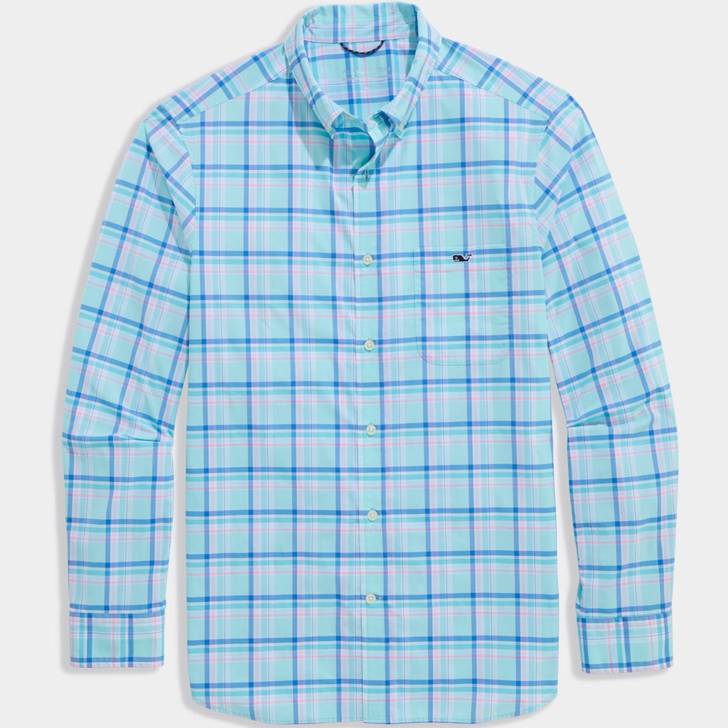 Vineyard Vines Performance Coconut Key Plaid Featherweight Shirt
