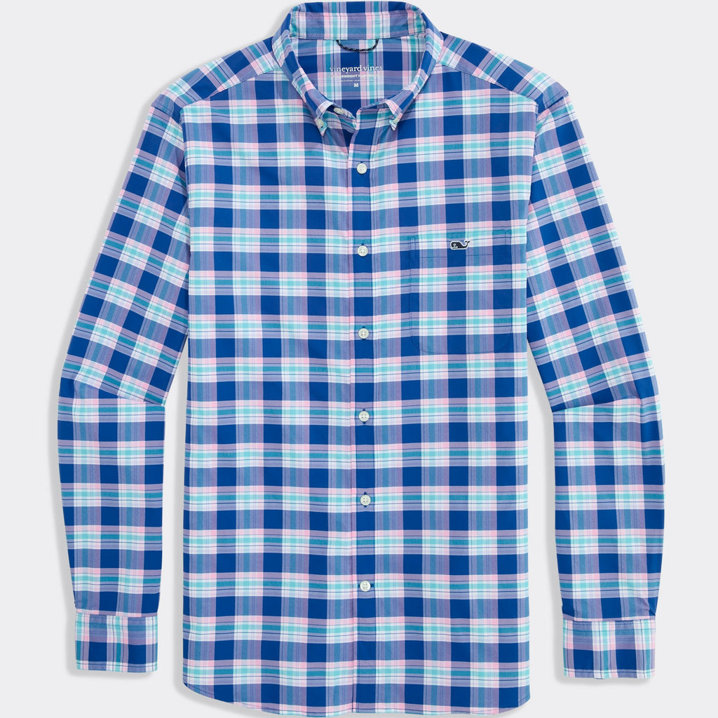 Vineyard Vines Performance Coconut Key Plaid Featherweight Shirt