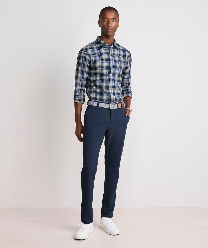 Vineyard Vines Jethro Plaid Tech Twill Shirt