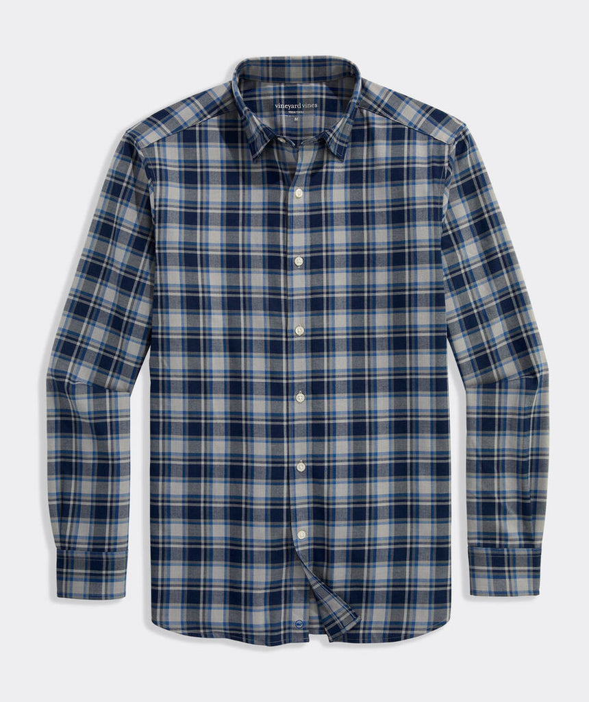 Vineyard Vines Jethro Plaid Tech Twill Shirt