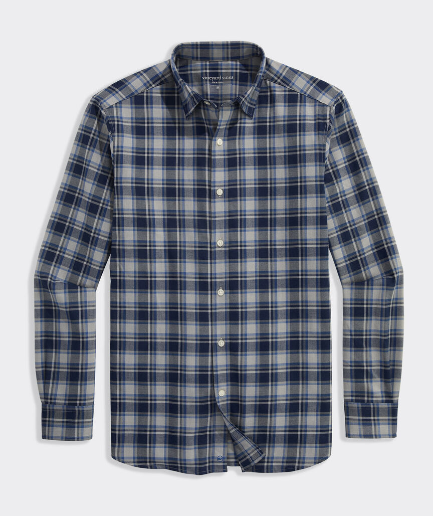 Vineyard Vines Jethro Plaid Tech Twill Shirt