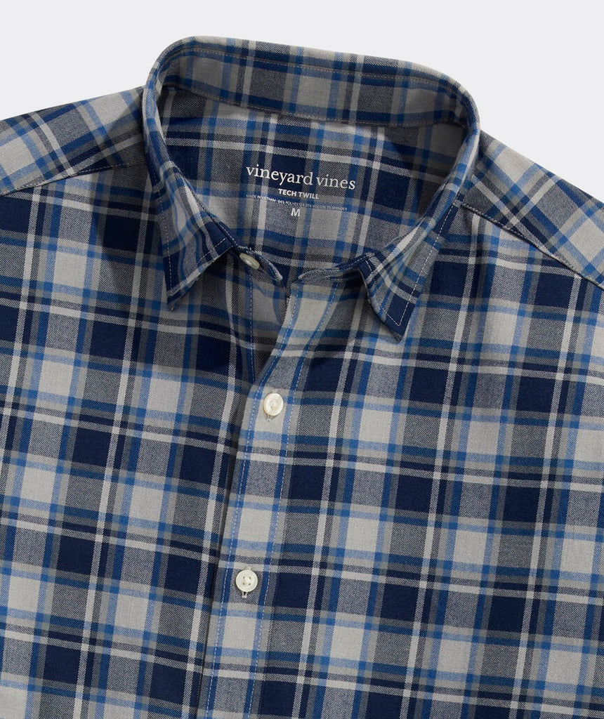 Vineyard Vines Jethro Plaid Tech Twill Shirt