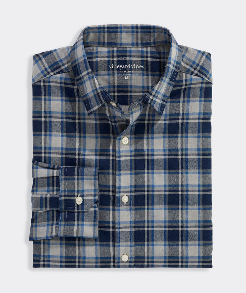 Vineyard Vines Jethro Plaid Tech Twill Shirt