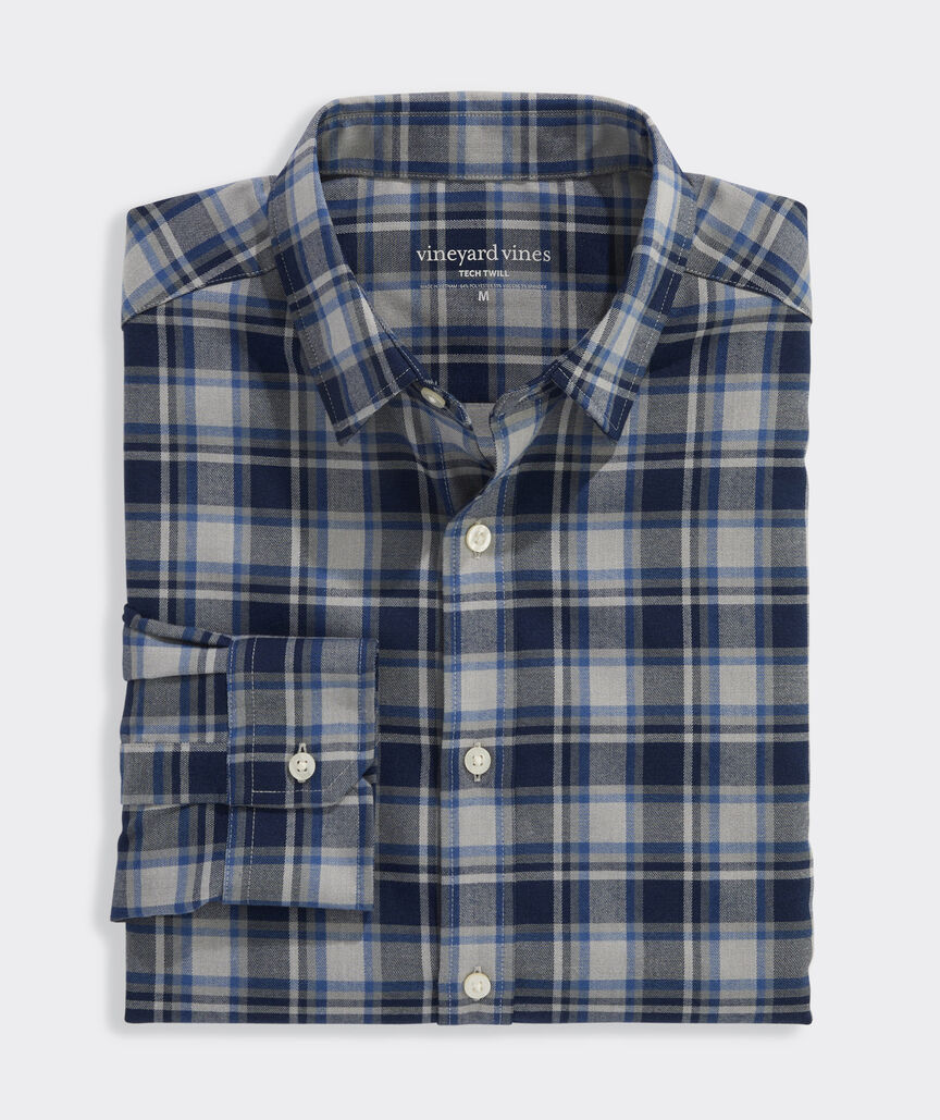 Vineyard Vines Jethro Plaid Tech Twill Shirt
