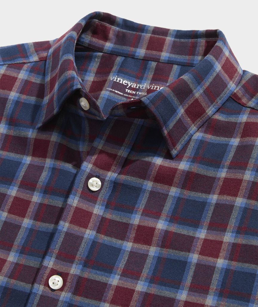 Vineyard Vines Jethro Plaid Tech Twill Shirt