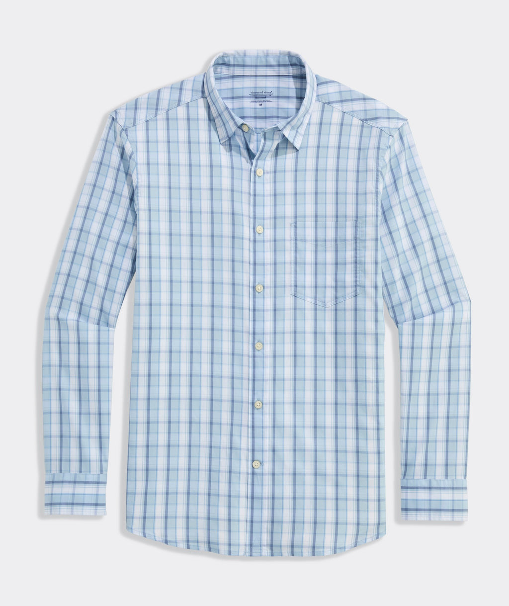 Vineyard Vines Performance Higgs Beach Plaid Backbay Shirt