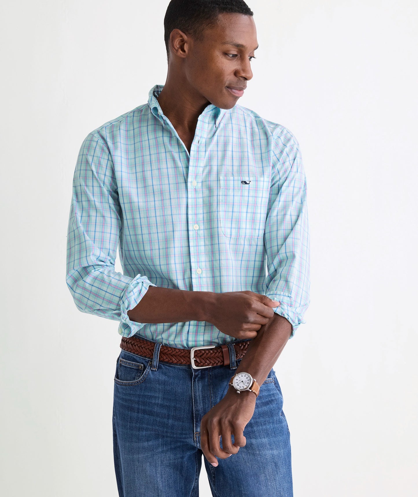 Vineyard Vines Lorelei Plaid Perfect Wash Poplin Shirt