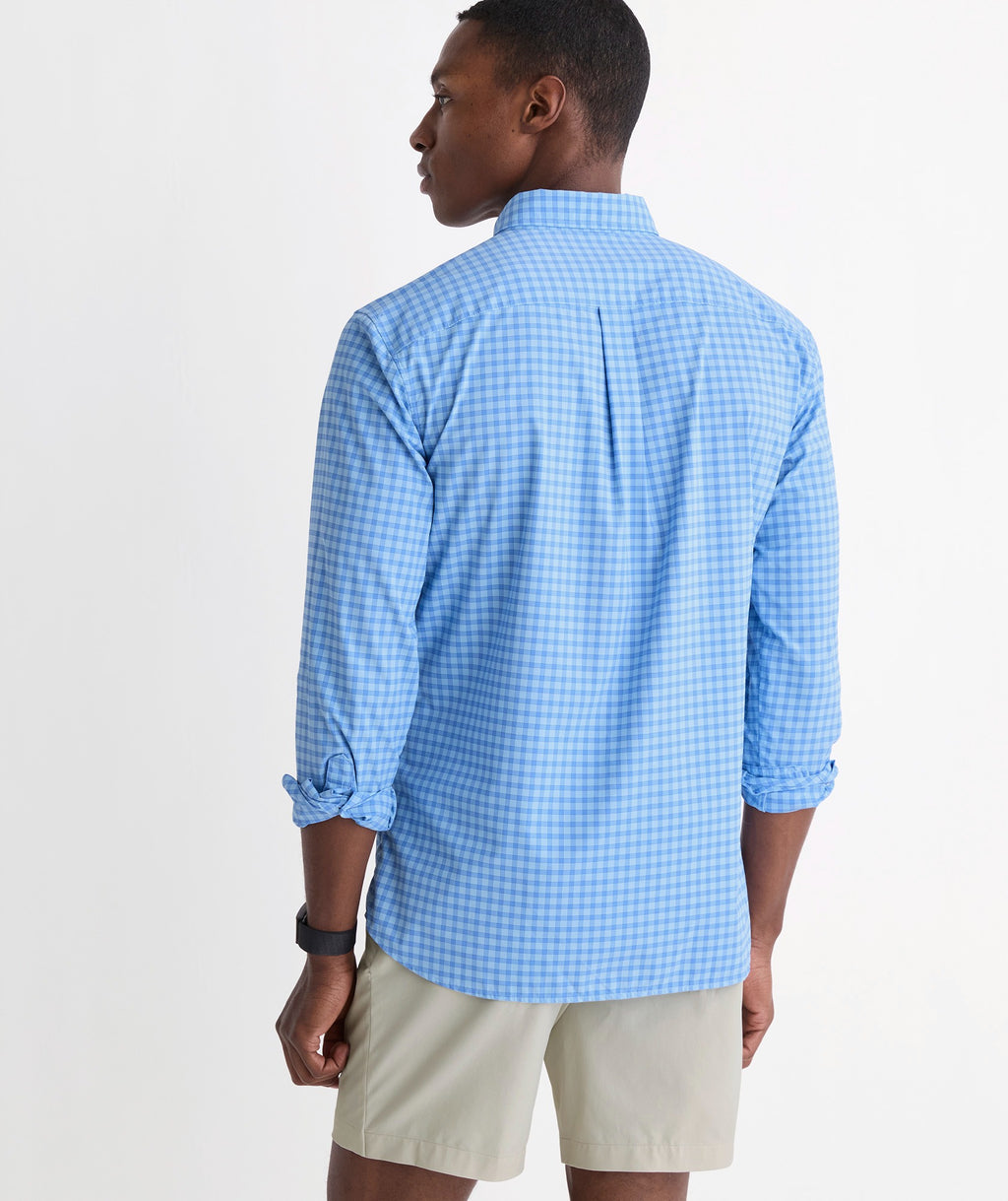 Vineyard Vines Performance Lemon Shark Gingham Featherweight Shirt