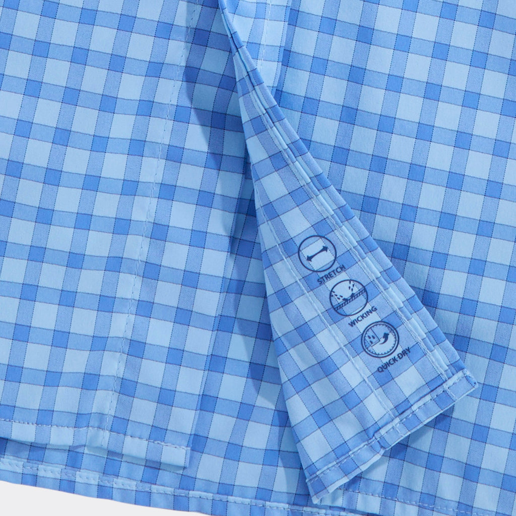 Vineyard Vines Performance Lemon Shark Gingham Featherweight Shirt