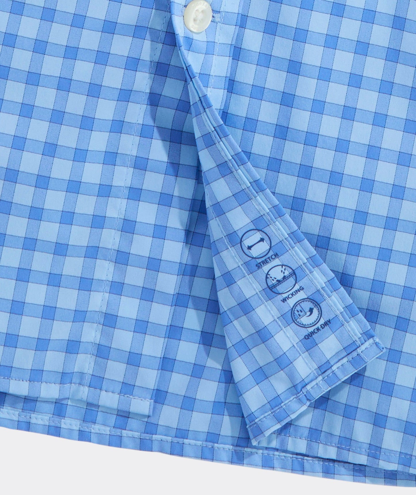 Vineyard Vines Performance Lemon Shark Gingham Featherweight Shirt